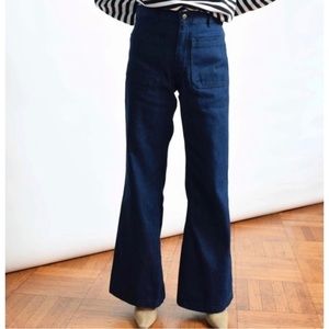 Vintage wide leg seafarer jeans